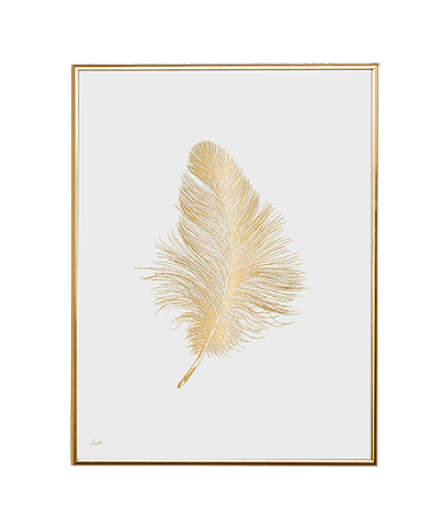 GOLD FEATHER WHITE